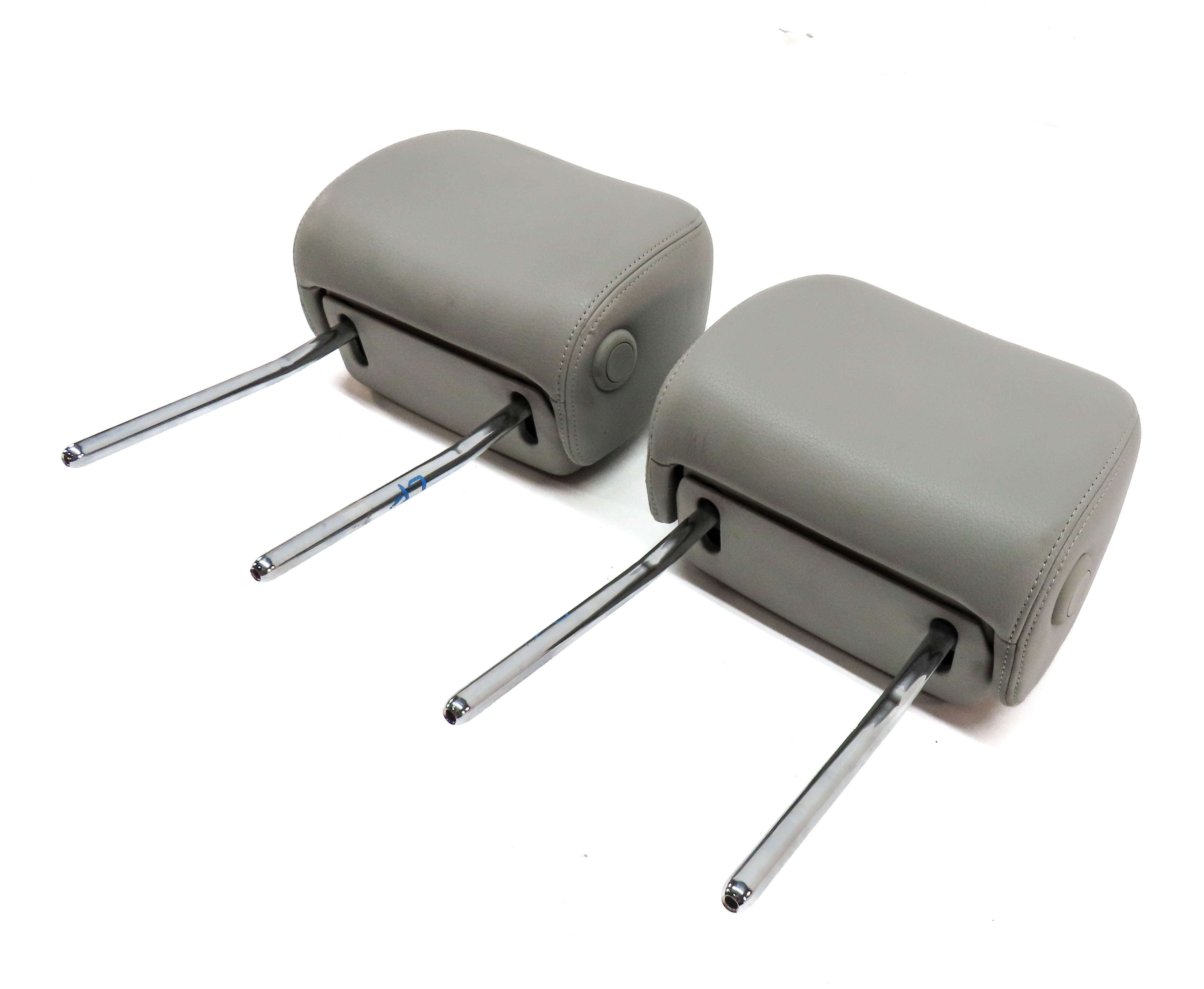 16-18 AUDI A6 A7 S6 S7 RS7 (C7 4G8) FRONT LEFT & RIGHT SEAT HEADREST SET/2(Gray) — exact item pictured